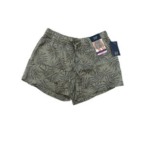 GAP Women’s Small Green Tropical Print Casual Short S